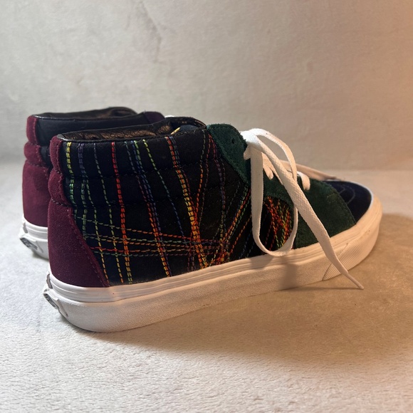 Vans Sk8-Mid Frenzy Dark Rainbow High Tops Skateboard Shoe Size 9 M / 10.5 W - Picture 8 of 13